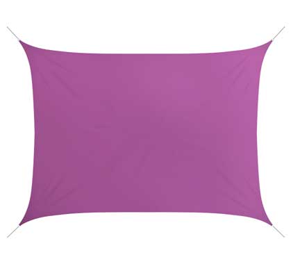 Voile D'ombrage Rectangulaire 6x5 m Violet 180g/m2