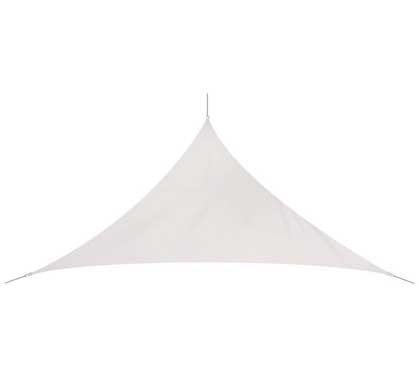 Voile D'ombrage Triangulaire 3,6x3,6x5,1 m Blanc glacier 180g/m2