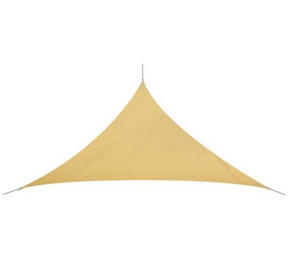 Voile D'ombrage Triangulaire 3,6x3,6x5,1 m Sable 180g/m2