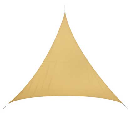 Voile D'ombrage Triangulaire 4x4x4 m Sable 180g/m2