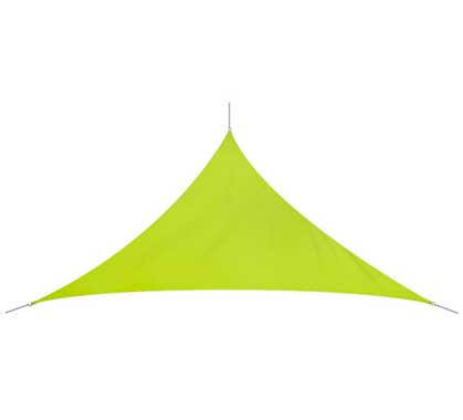 Voile D'ombrage Triangulaire 4,2x4,2x6 m Vert Anis 180g/m2